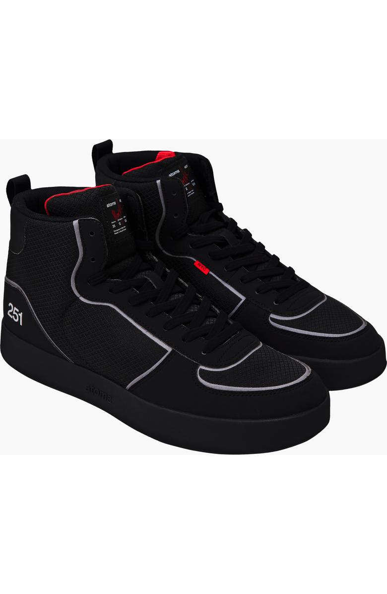 Atoms Model 251.1 Sneakers, Alternate, color, Matte Black