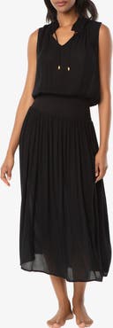 HELEN JON Sleeveless Smocked Dress