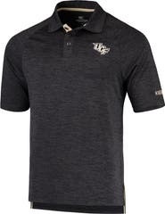COLOSSEUM Men's Colosseum Heathered Black UCF Knights Down Swing Polo