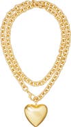 ROXANNE ASSOULIN Puffy Heart Pendant Necklace