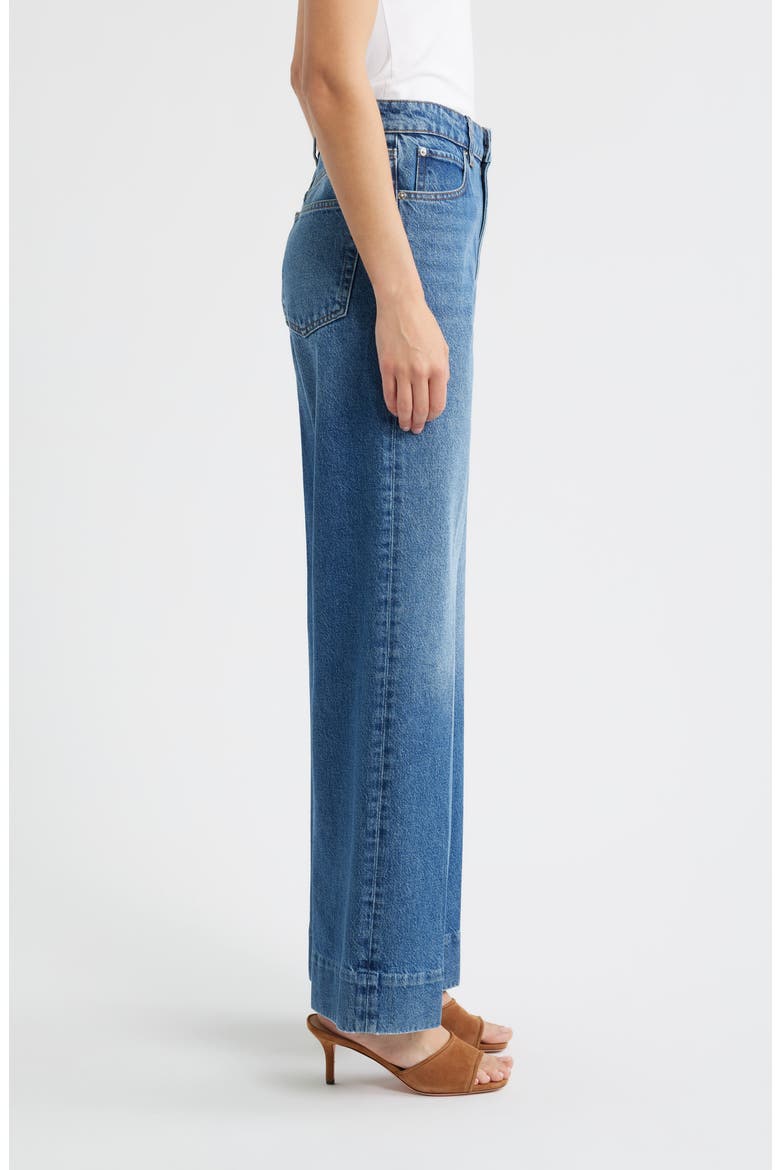 The Streamline High Waist Straight Leg Jeans, Alternate, color, SWAN
