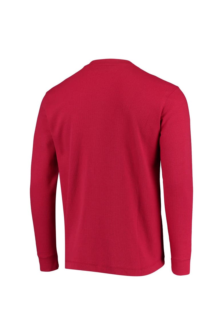 Men's Dunbrooke Red Kansas City Chiefs Logo Maverick Thermal Henley Long Sleeve T-Shirt, Alternate, color, Red
