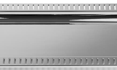 Anna New York Striations Small Rectangle Serving Tray, 13.75" In Silver
