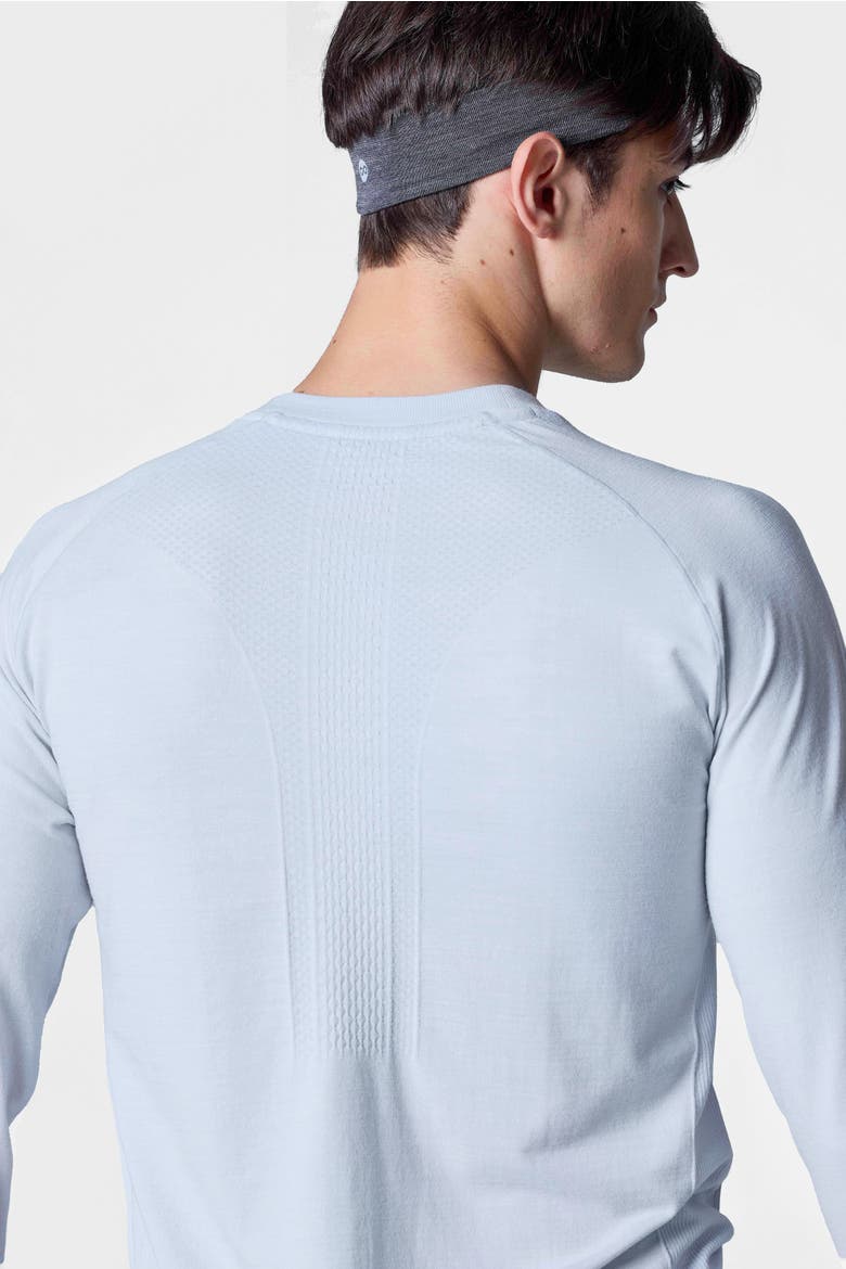 Tech Merino Classic Fit Long Sleeve Base Layer, Alternate, color, Glacier Gray