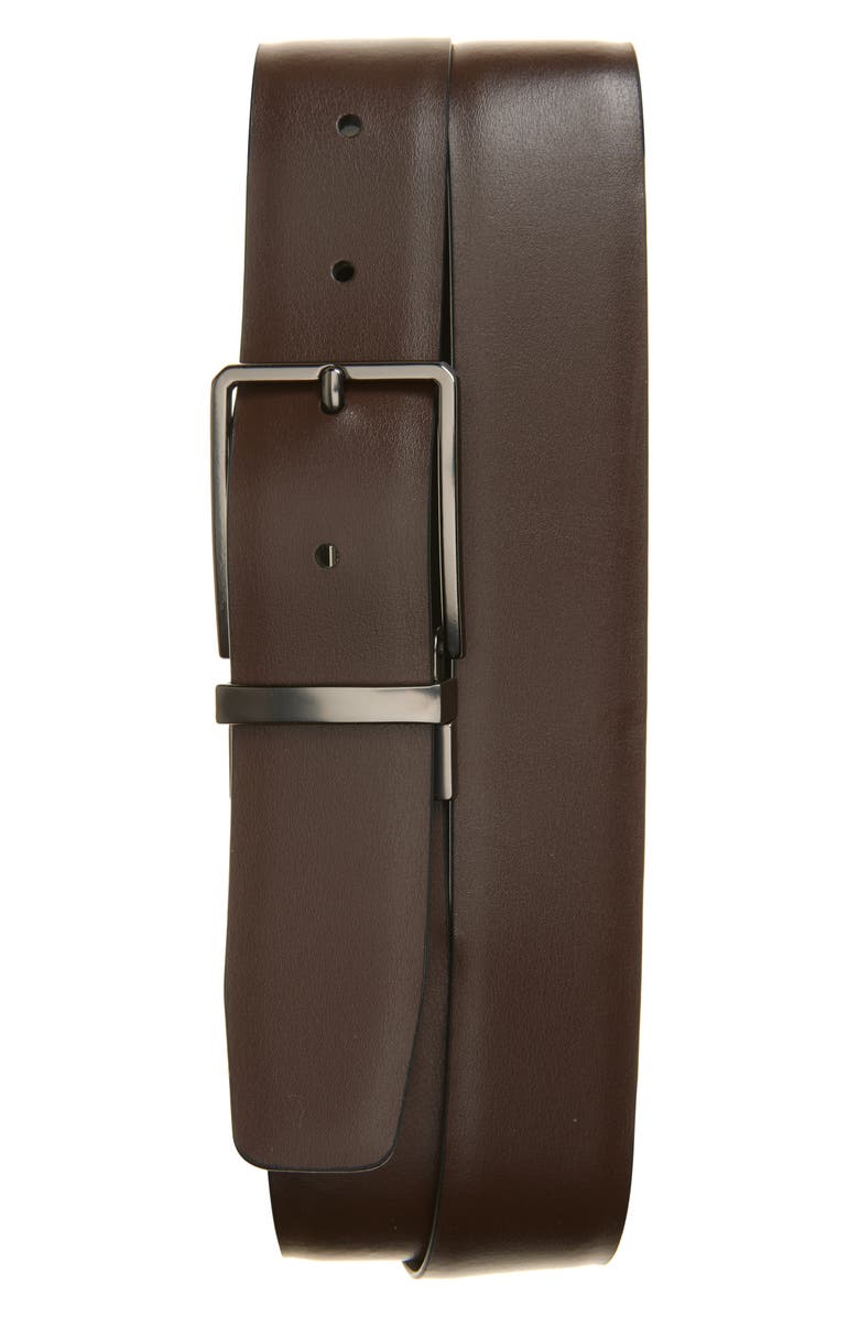 Original Penguin Reversible Leather Belt, Alternate, color, Black/ Brown