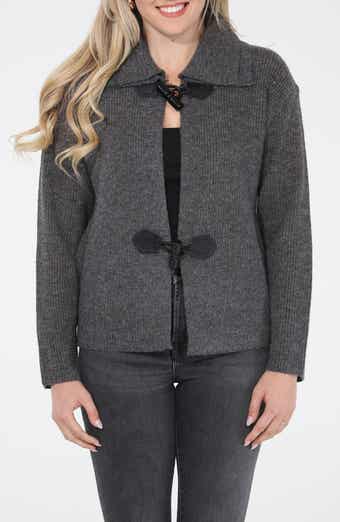 RAIN AND ROSE Toggle Front Sweater Jacket