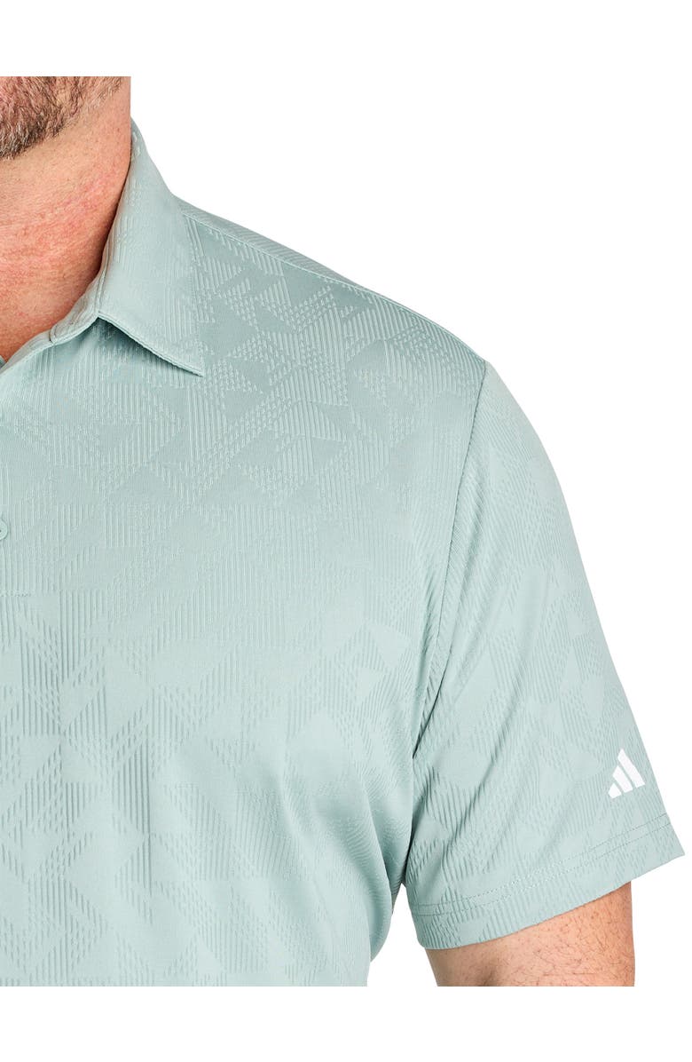 adidas Big & Tall 365 Climacool Jacquard Polo Shirt, Alternate, color, Wonder Sage