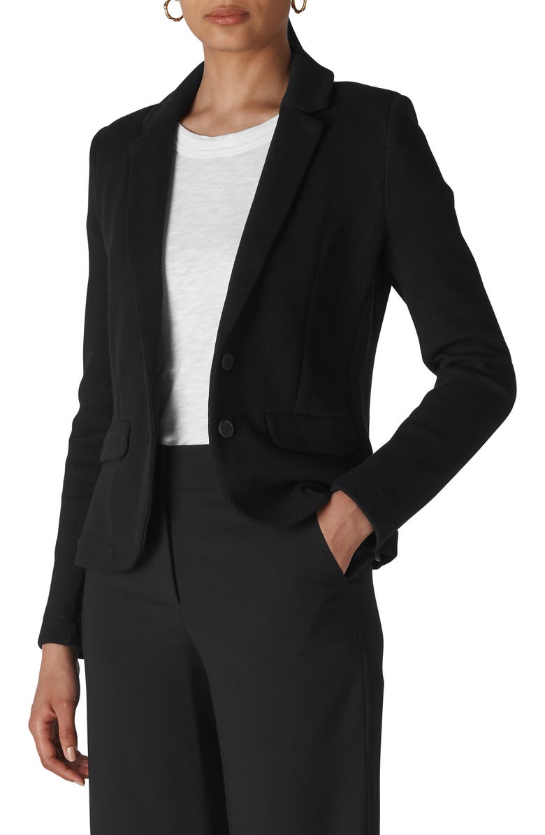 Whistles Slim Jersey Jacket, Main, color, 