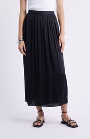 Nordstrom Gathered Midi Skirt