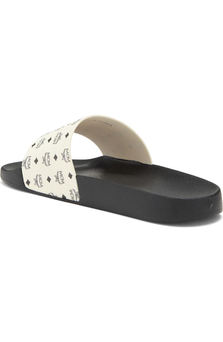 MCM Monogram Slide Sandal, Alternate, color,