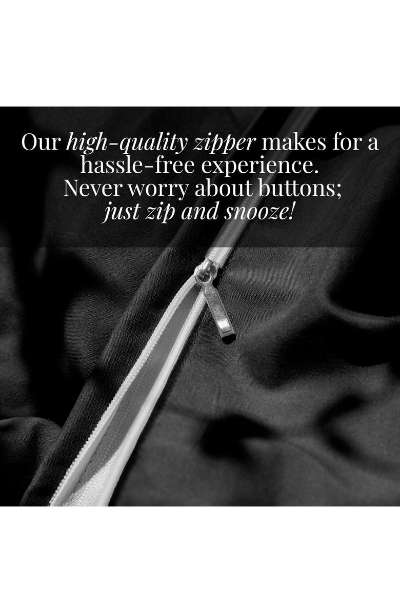 SOUTHSHORE FINE LINENS Vilano Springs Duvet Cover Set, Alternate, color, Black