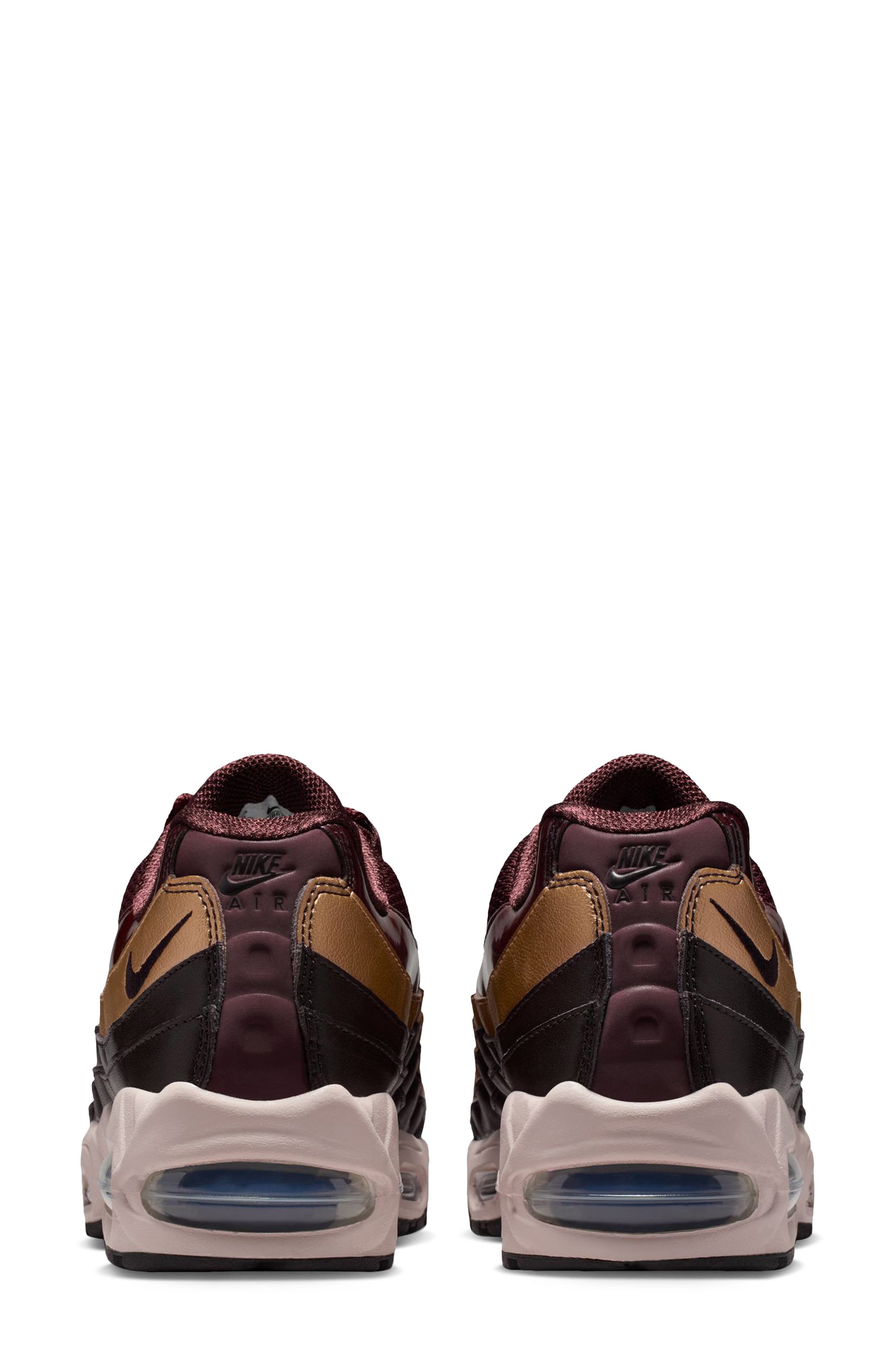 Nike Air Max 95 SE Sneaker, Alternate, color, Burgundy Crush/ Red Bronze