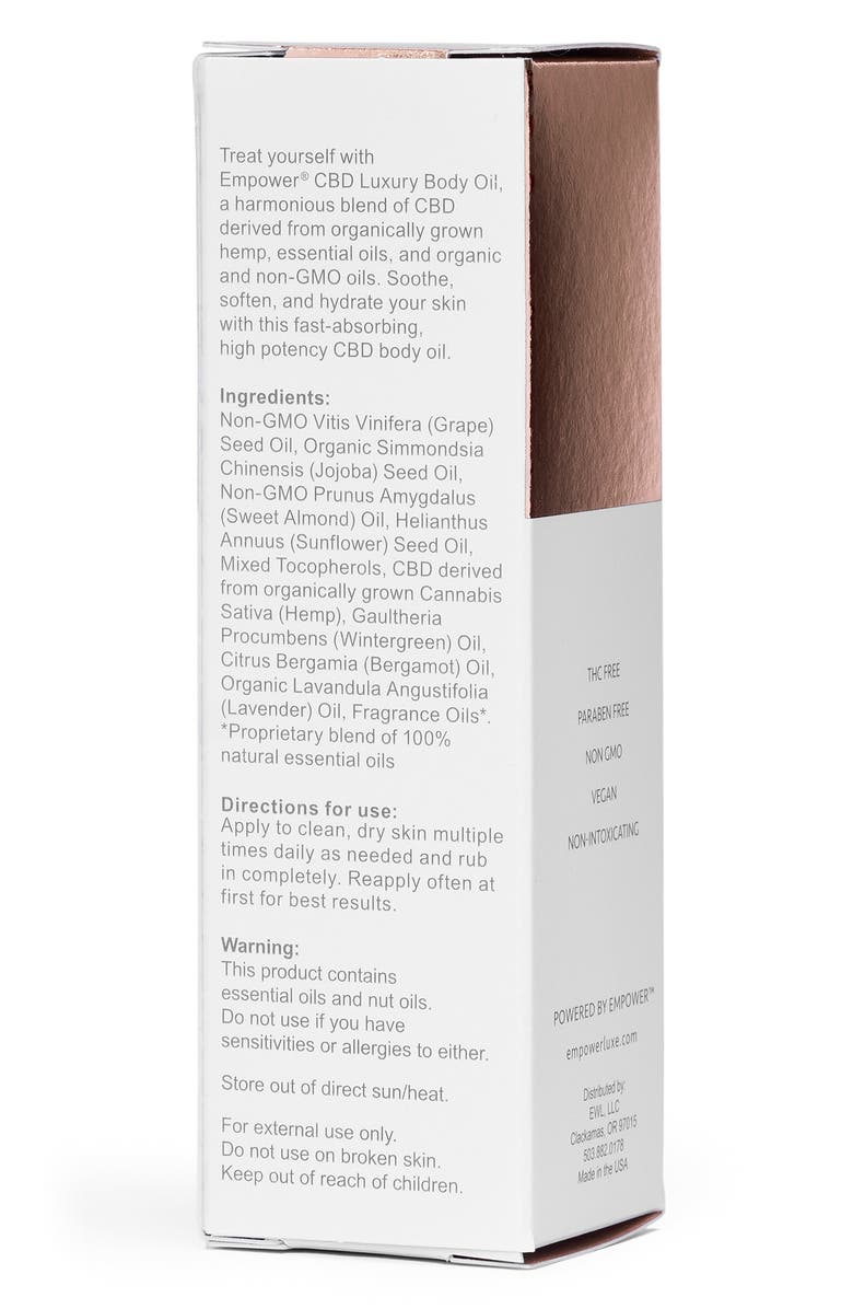 Empower CBD Luxury Body Oil, Alternate, color, 