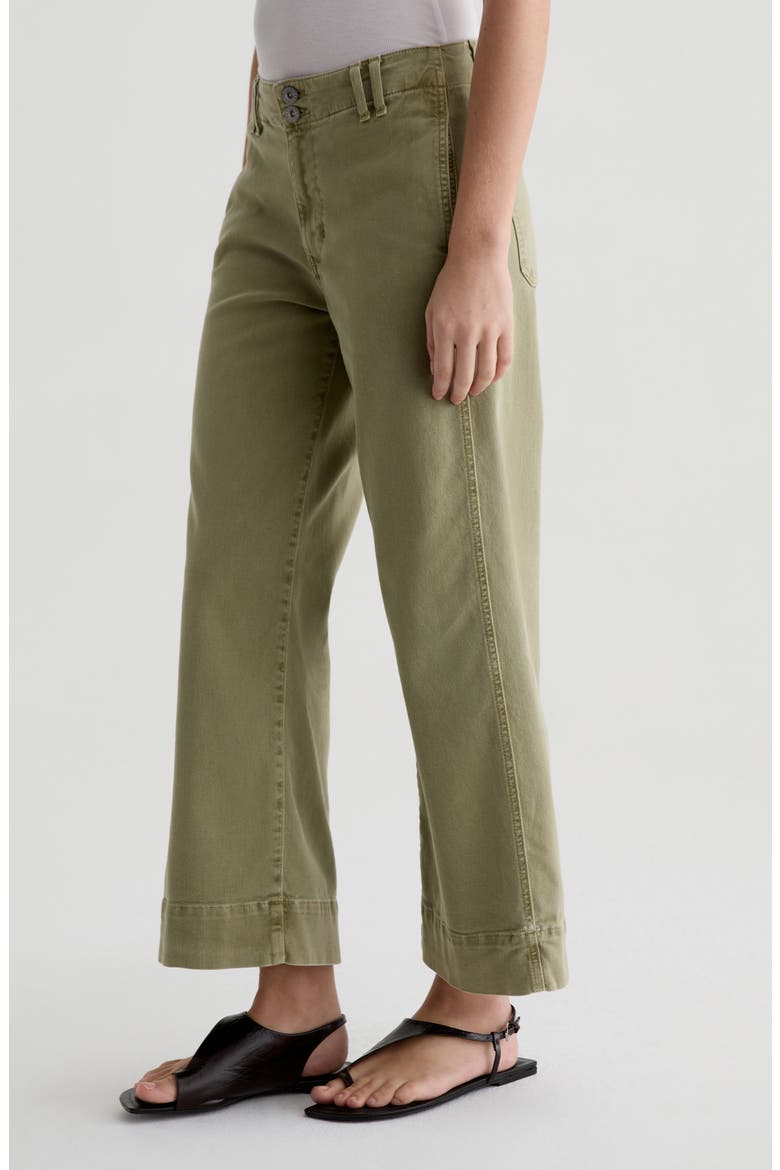 Natasha High Waist Flare Ankle Pants, Alternate, color, SULFUR BASIL