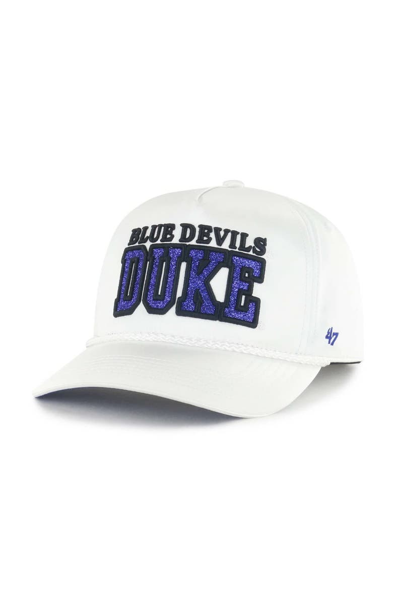 '47 Women's '47 White Duke Blue Devils Outspoken Hitch Adjustable Hat, Alternate, color, White