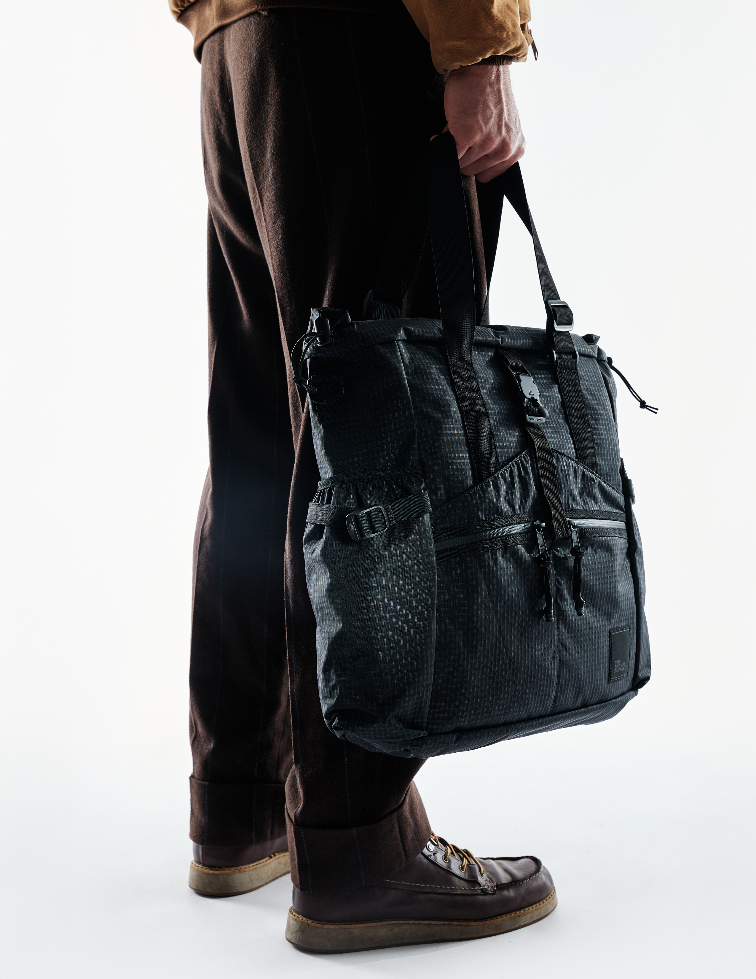 The Brown Buffalo Conceal Tote Bag, Alternate, color, Black-Grid