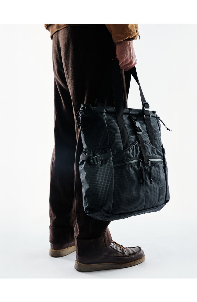 The Brown Buffalo Conceal Tote Bag, Alternate, color, Black-Grid