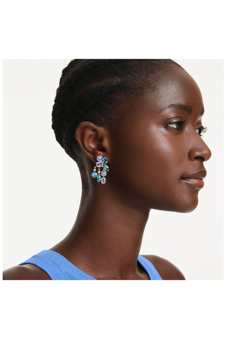 Gema Crystal Jacket Earrings, Alternate, color, GOLD/ MULTI