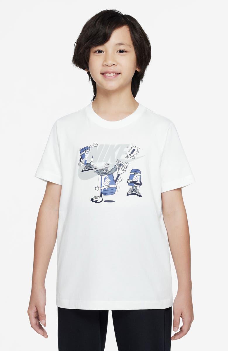 Nike Kids' Boxy Breakdance Graphic T-Shirt, Main, color, White