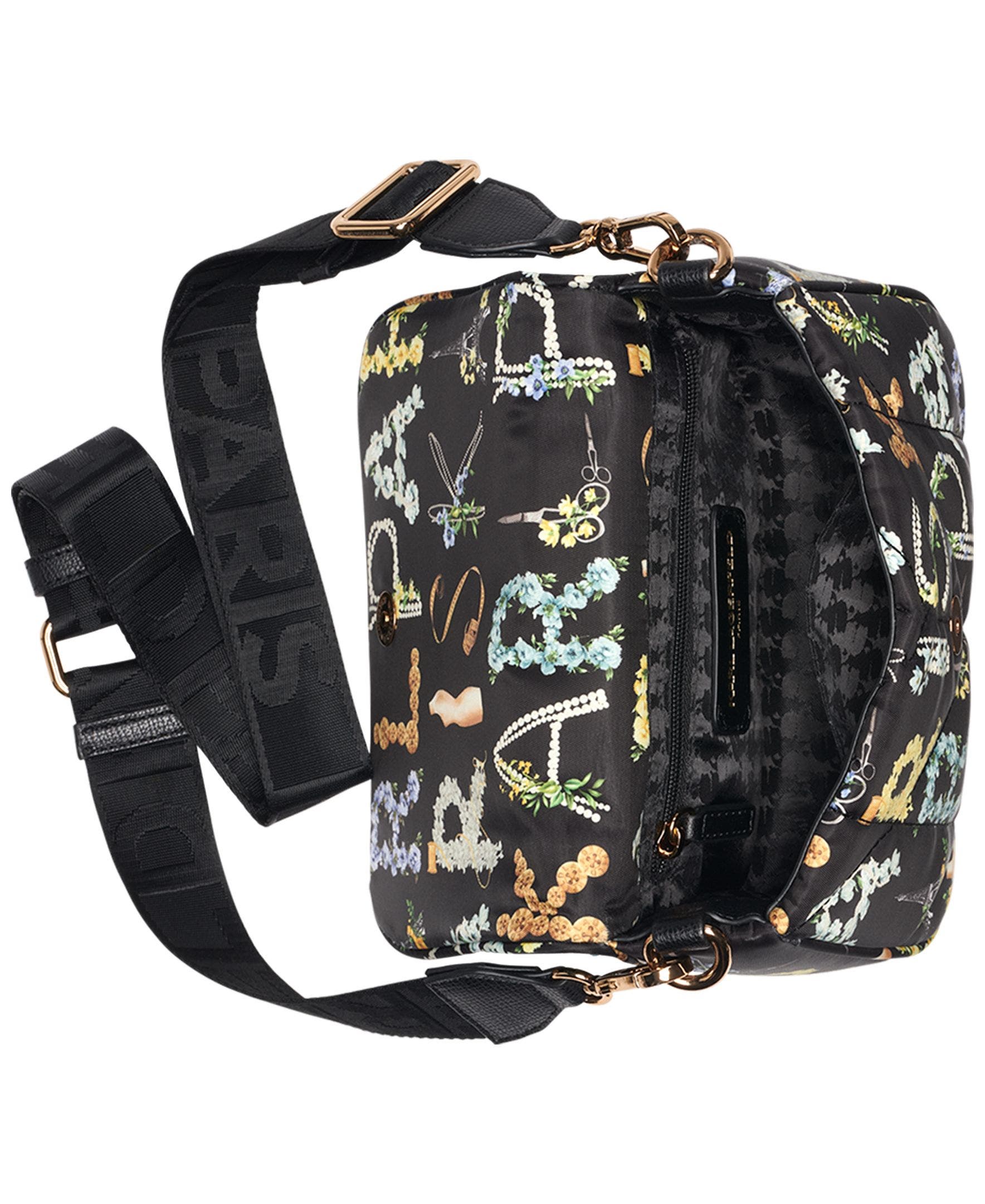 KARL LAGERFELD PARIS Voyage Crossbody, Alternate, color, Black Multi