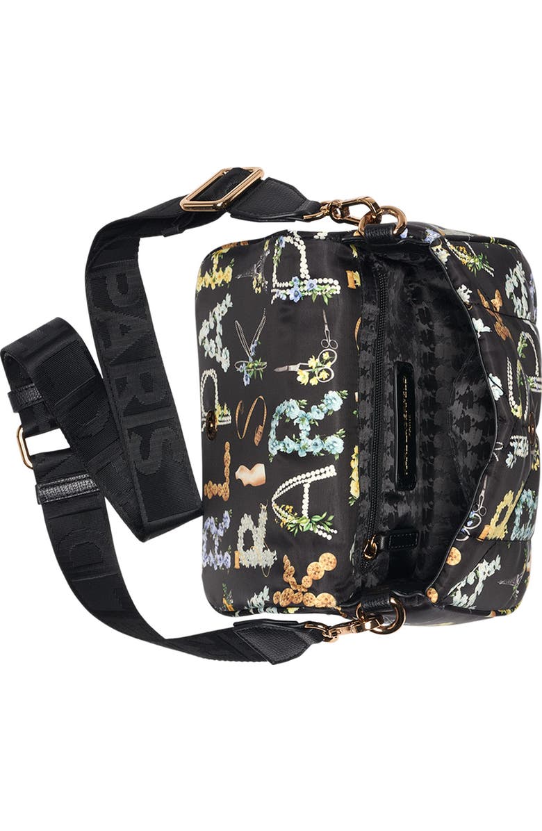 KARL LAGERFELD PARIS Voyage Crossbody, Alternate, color, Black Multi