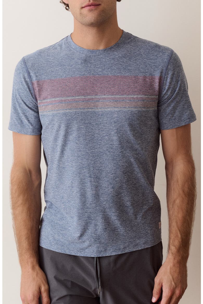 Everyday Sport Stripe T-Shirt, Main, color, VINTAGE INDIGO HEATHER