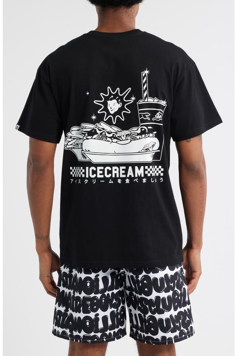 Diner Foods Graphic T-Shirt, Alternate, color, BLACK