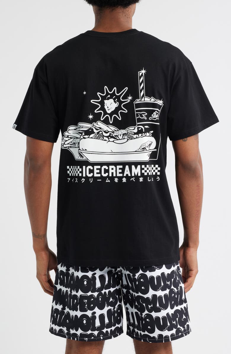 ICECREAM Diner Foods Graphic T-Shirt, Alternate, color, Black