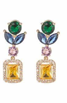 Madison Cubic Zirconia Statement Drop Earrings
