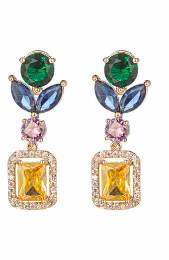 Madison Cubic Zirconia Statement Drop Earrings