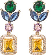 EYE CANDY LOS ANGELES Madison Cubic Zirconia Statement Drop Earrings