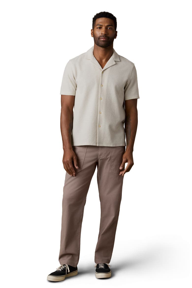 Oasis Button-Up Camp Shirt, Alternate, color, ROCK COAST