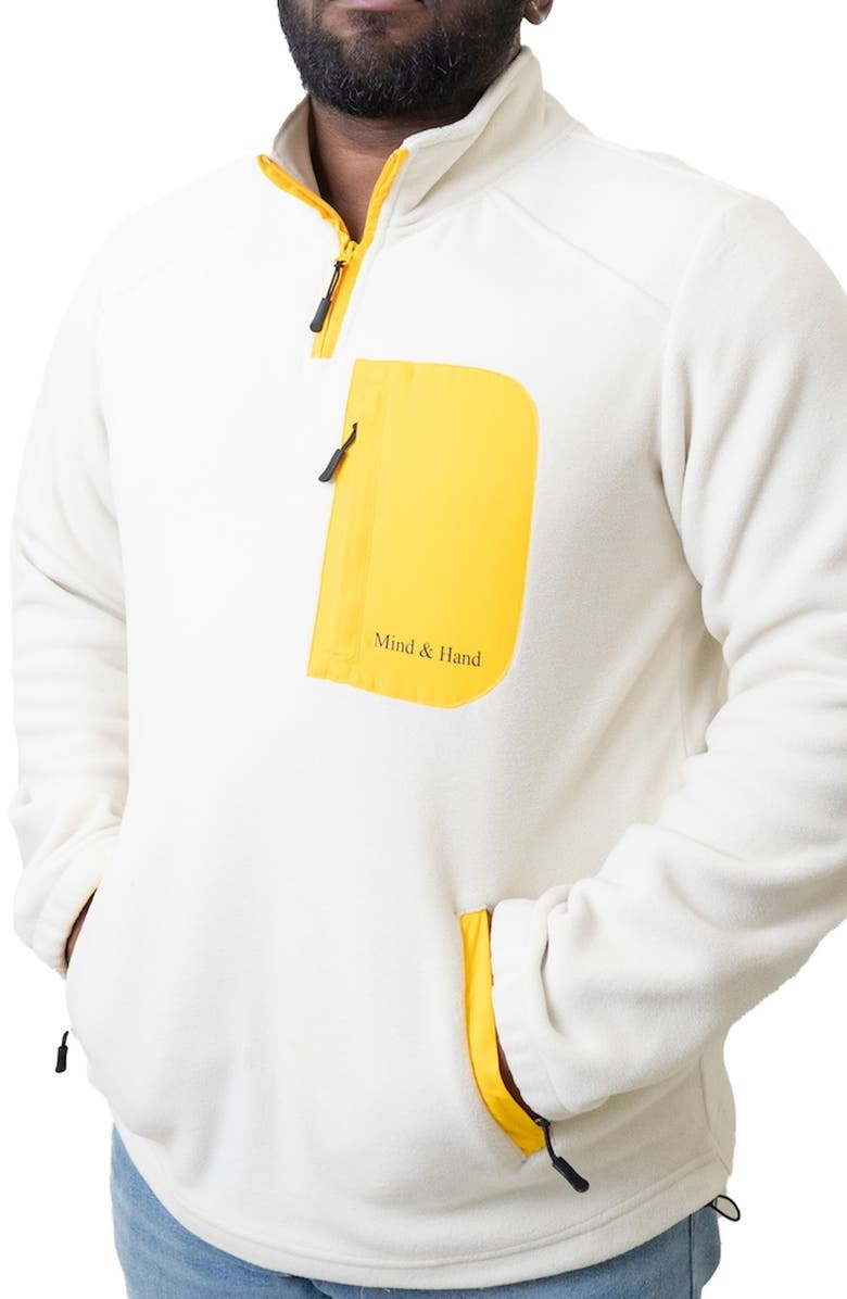 9tofive Mind & Hand Fleece Quarter Zip Top, Main, color, 