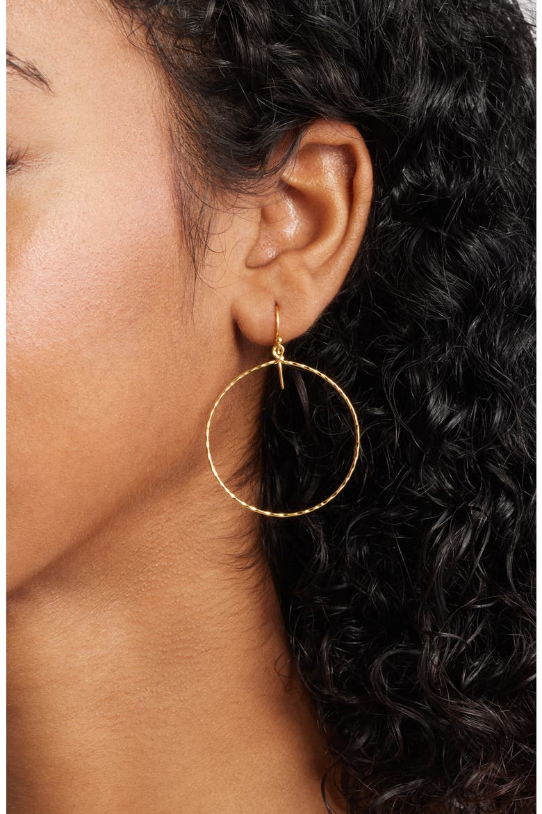 Vivi Hoop Earrings, Alternate, color, GOLD
