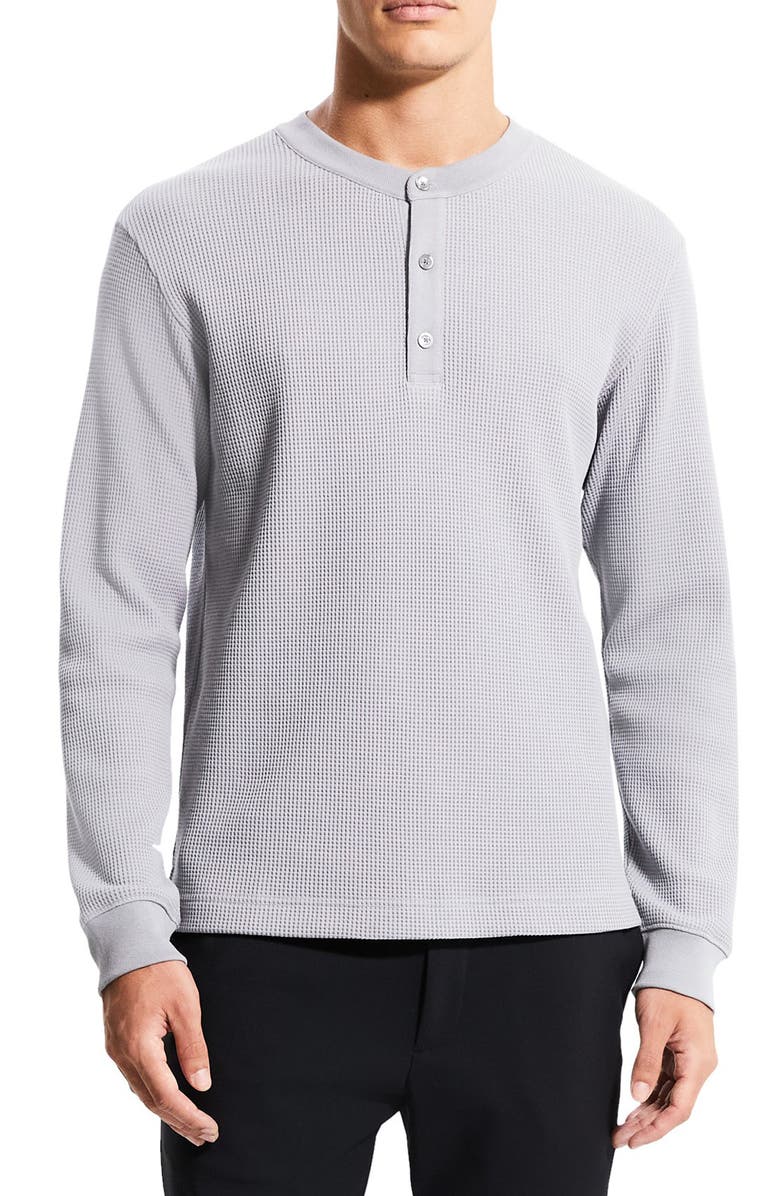 Theory Balena Studio Waffle Henley, Main, color, 