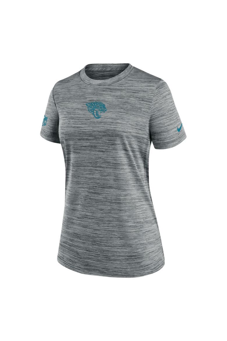 Women's Nike Gray Jacksonville Jaguars Sideline Velocity Dri-FIT T-Shirt, Alternate, color, Gray