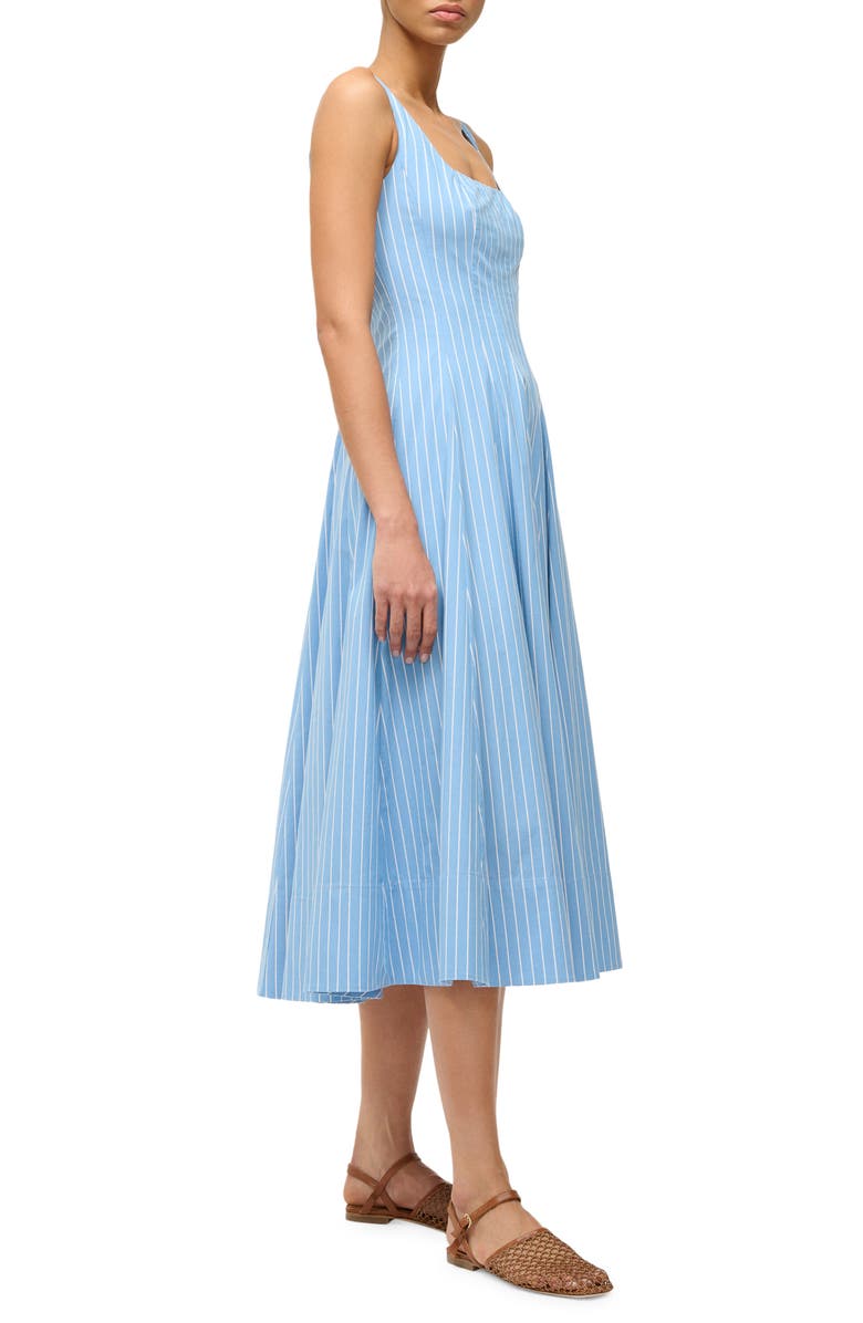 STAUD Wells Fit & Flare Dress, Alternate, color,