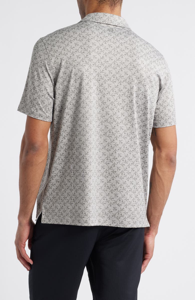 Johnston & Murphy XC4<sup>®</sup> + Cool Degree<sup>™</sup> Performance Golf Polo, Alternate, color, Airplane/ Light Gray