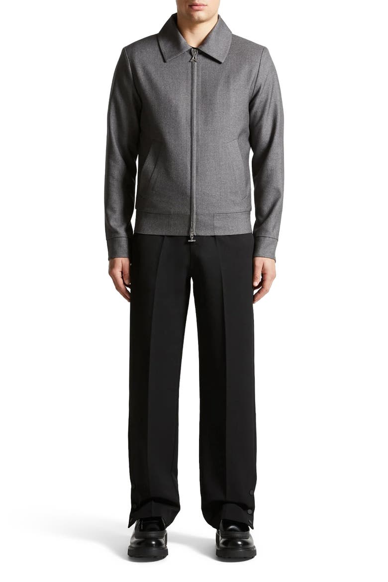 Roger Tailored Harrington Jacket, Main, color, Grey