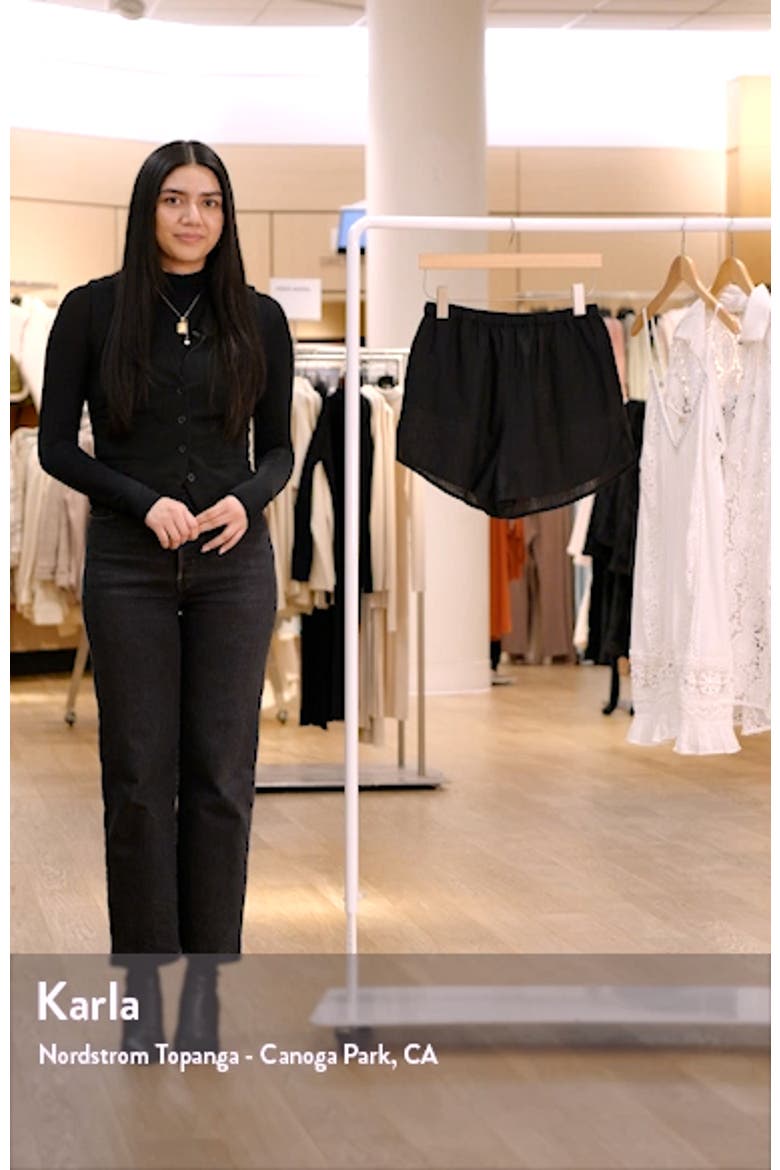 Tallows Linen Cover-Up Shorts video