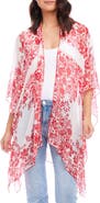 Karen Kane Floral Print Open Front Jacket