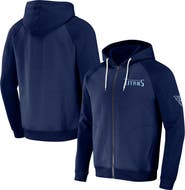 NFL X DARIUS RUCKER Men's NFL x Darius Rucker Collection by Fanatics Navy Tennessee Titans Raglan Full-Zip Hoodie