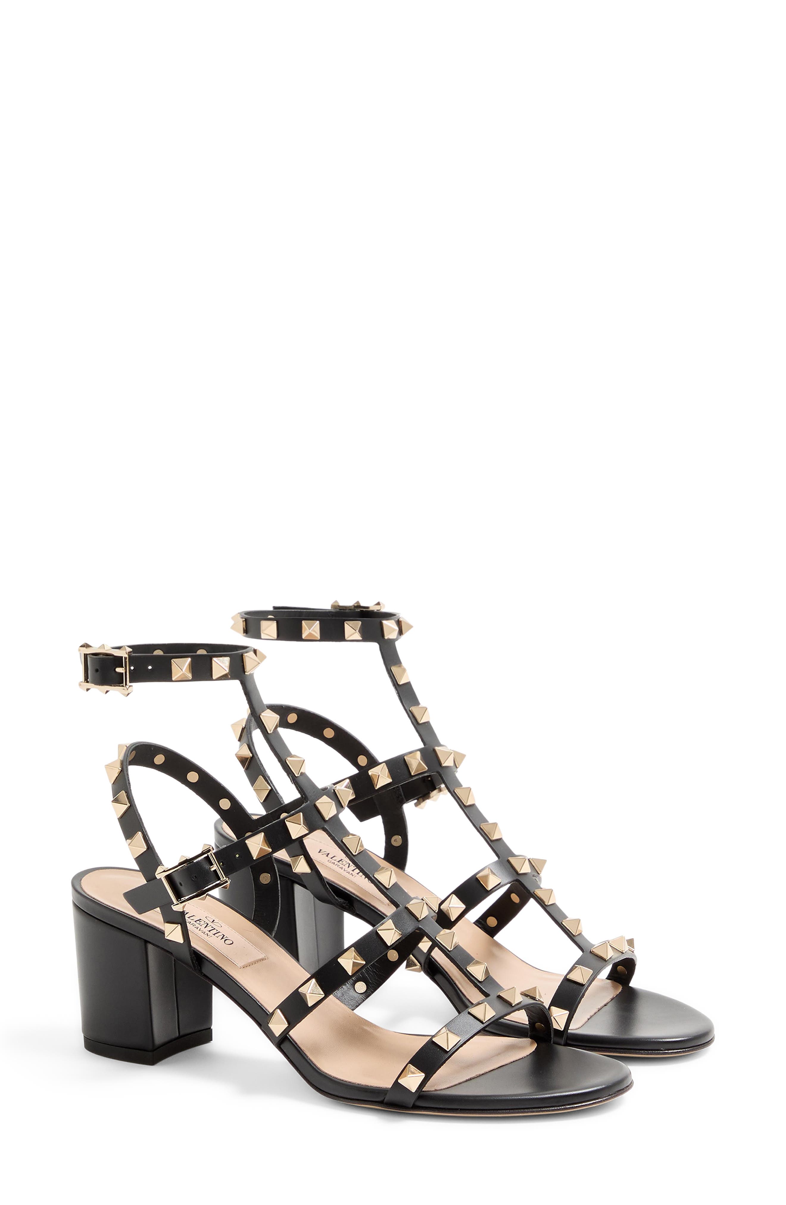 Valentino Garavani Rockstud Block Heel Sandal, Main, color, 