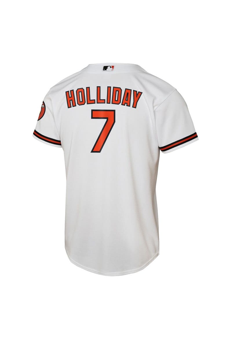 Youth Nike Jackson Holliday White Baltimore Orioles Home Stadium Player Jersey, Alternate, color, White