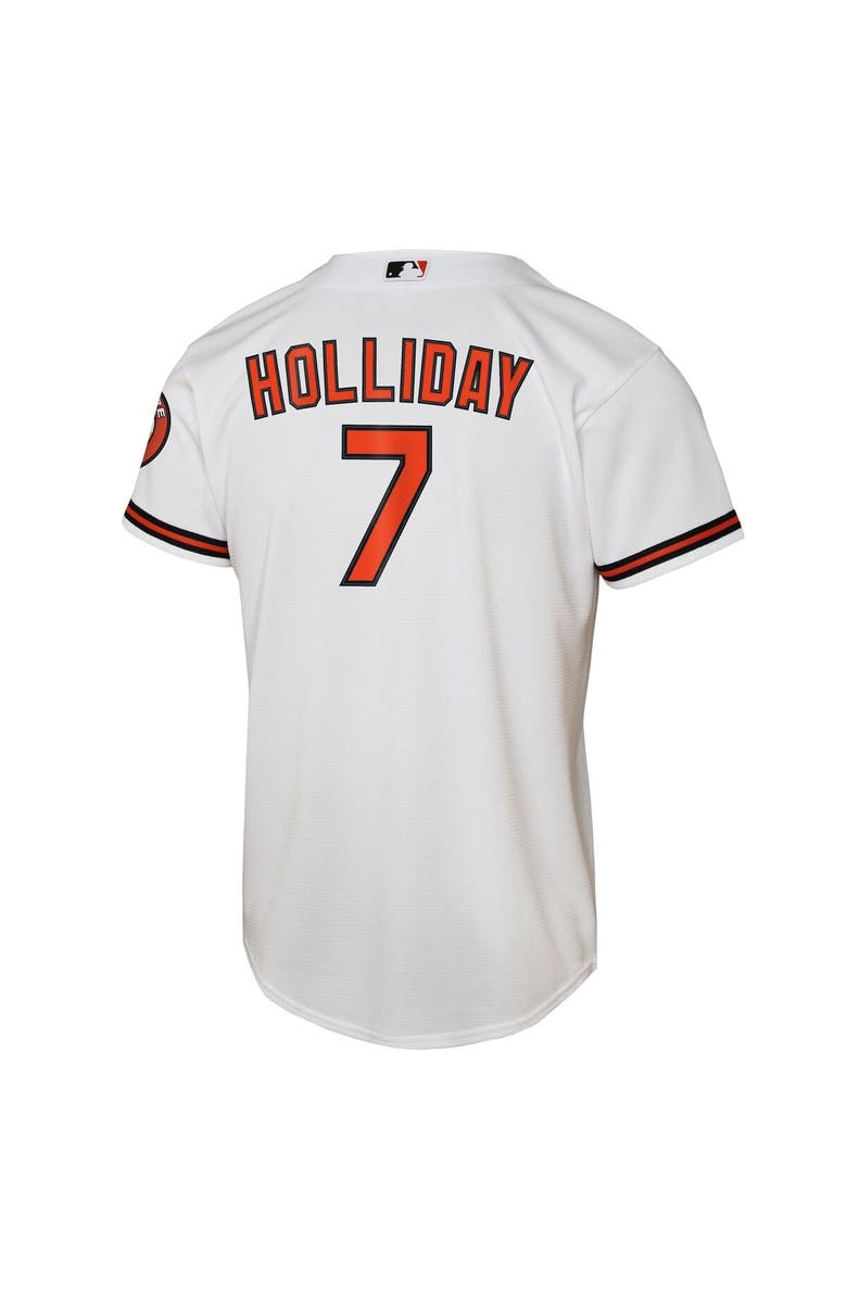 Nike Youth Nike Jackson Holliday White Baltimore Orioles Home Stadium Player Jersey, Alternate, color, White