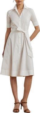Lauren Ralph Lauren Cotton Blend Shirtdress