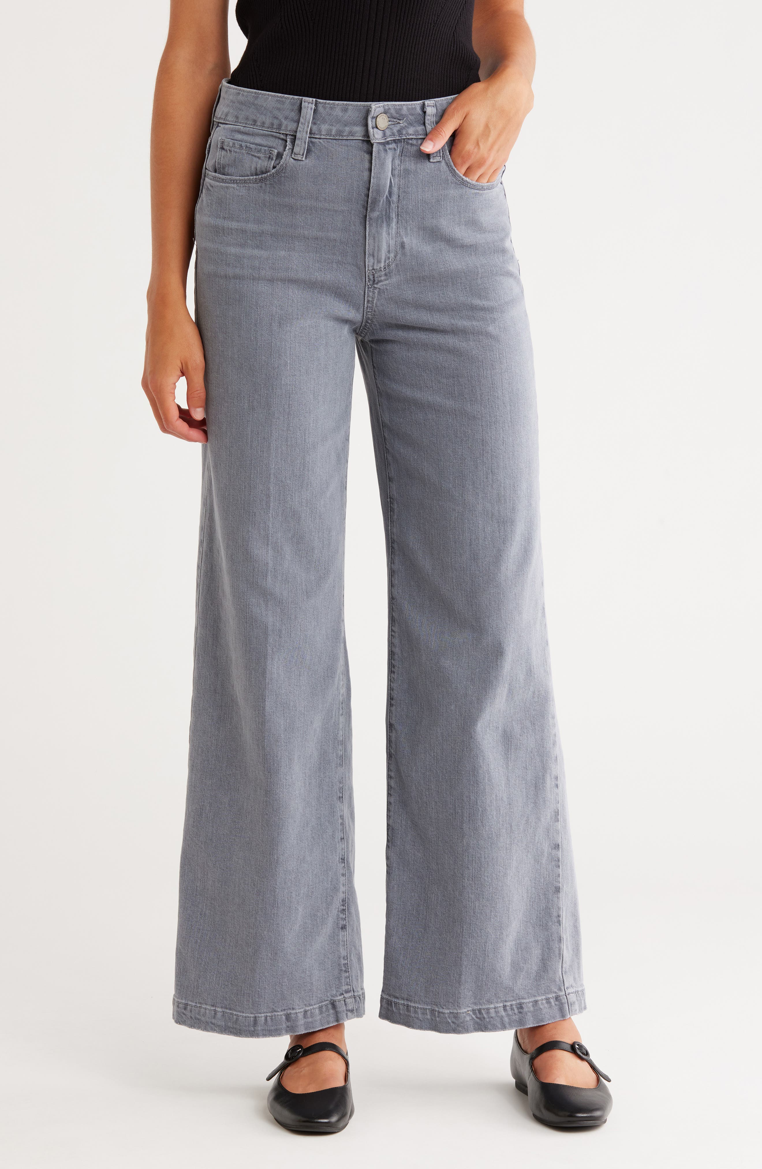 PAIGE Genesee High Waist Wide Leg Jeans
