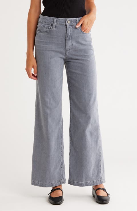 Genesee High Waist Wide Leg Jeans (Curris Grey)
