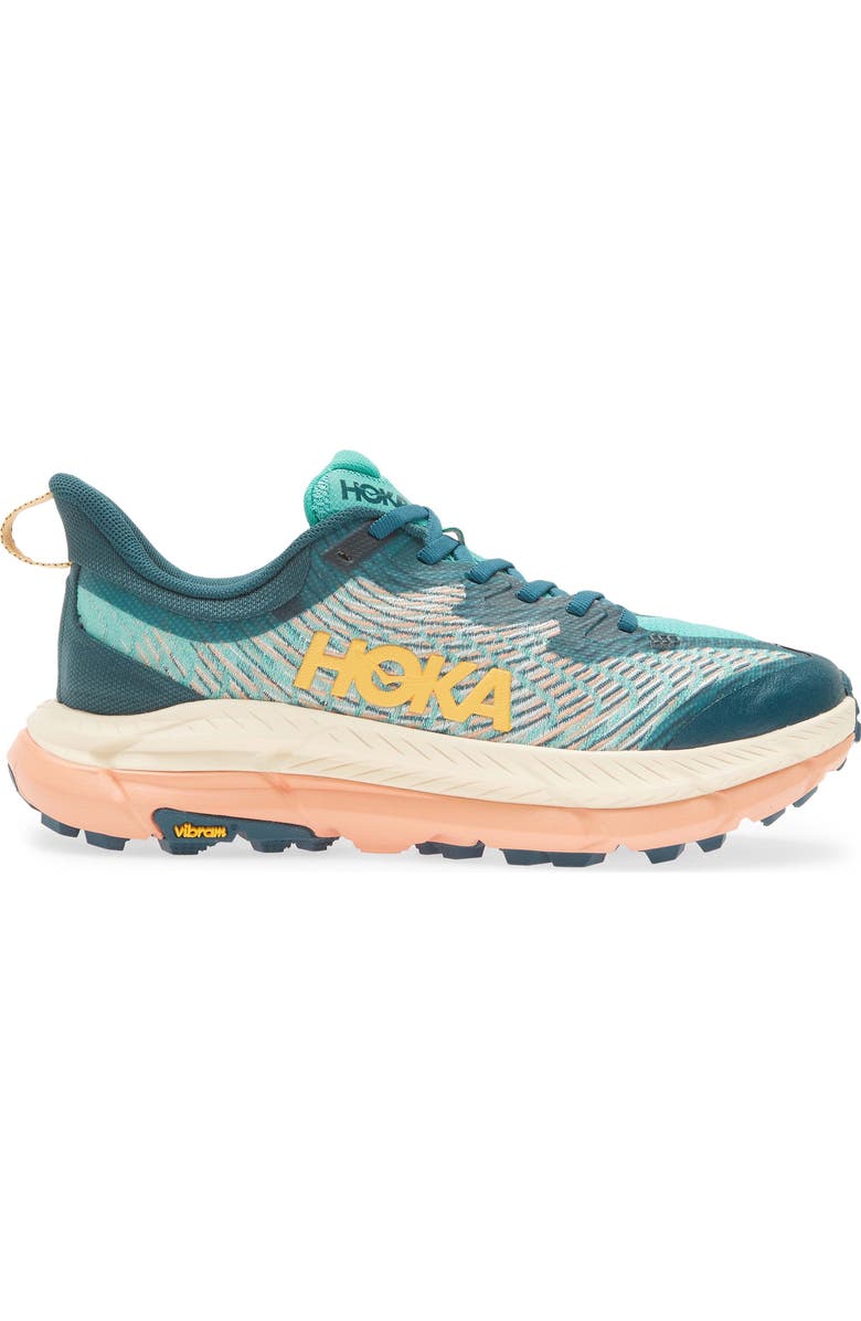 HOKA Mafate Speed 4 Trail Running Shoe, Alternate, color, Deep Teal / Water Garden