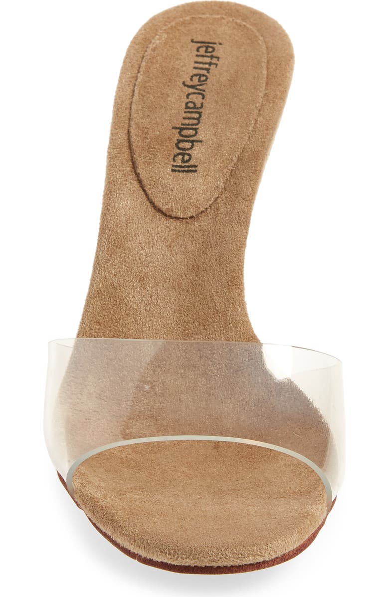 Jeffrey Campbell NC17 Clear Stiletto Slide Sandal, Alternate, color,
